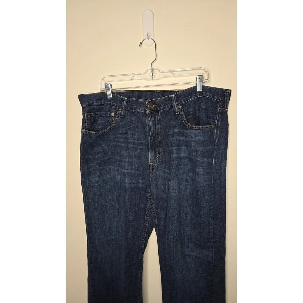 Levis 514 Mens Jeans 38x32 Blue Dark Wash‎ Regular Straight Western Normcore